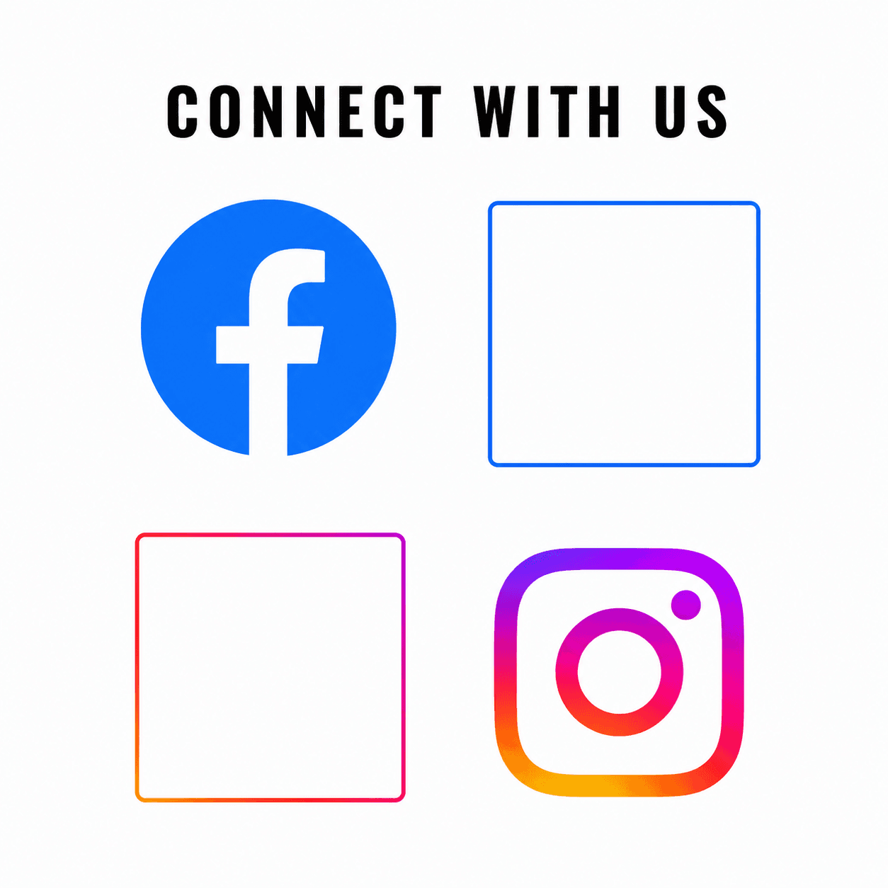 Facebook and Instagram QR Display template